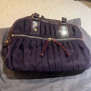 MZ Wallace Bedford shoulder bag in gorgeous plum burgundy/ w/ dust bag & purse